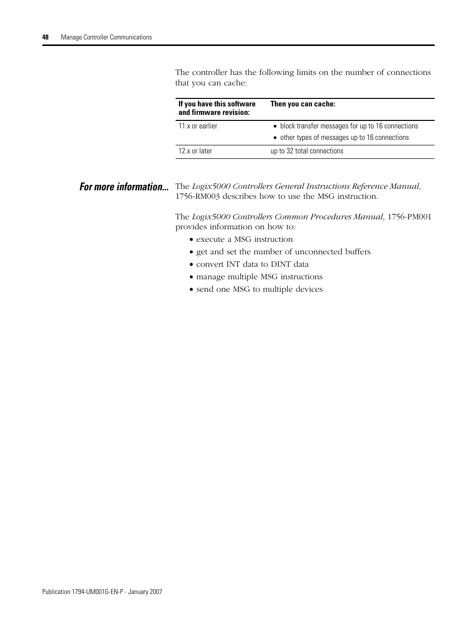 For more information | Rockwell Automation 1794-L34 FlexLogix Controller System User Manual User Manual | Page 48 / 130