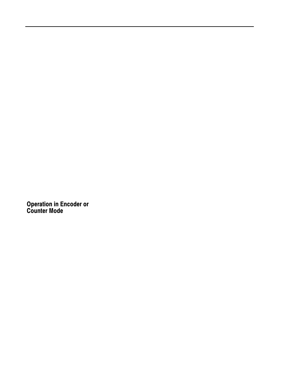 Operation in encoder, Operation in encoder or counter mode | Rockwell Automation 1771-VHSC , D17716.5.74 Very High S User Manual | Page 10 / 80