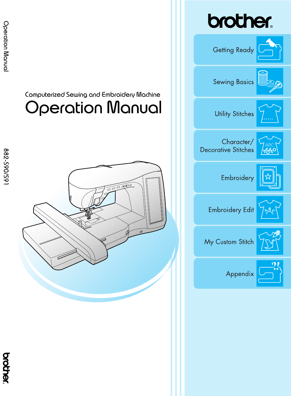 Brother 882-S90/S91 User Manual | 249 pages