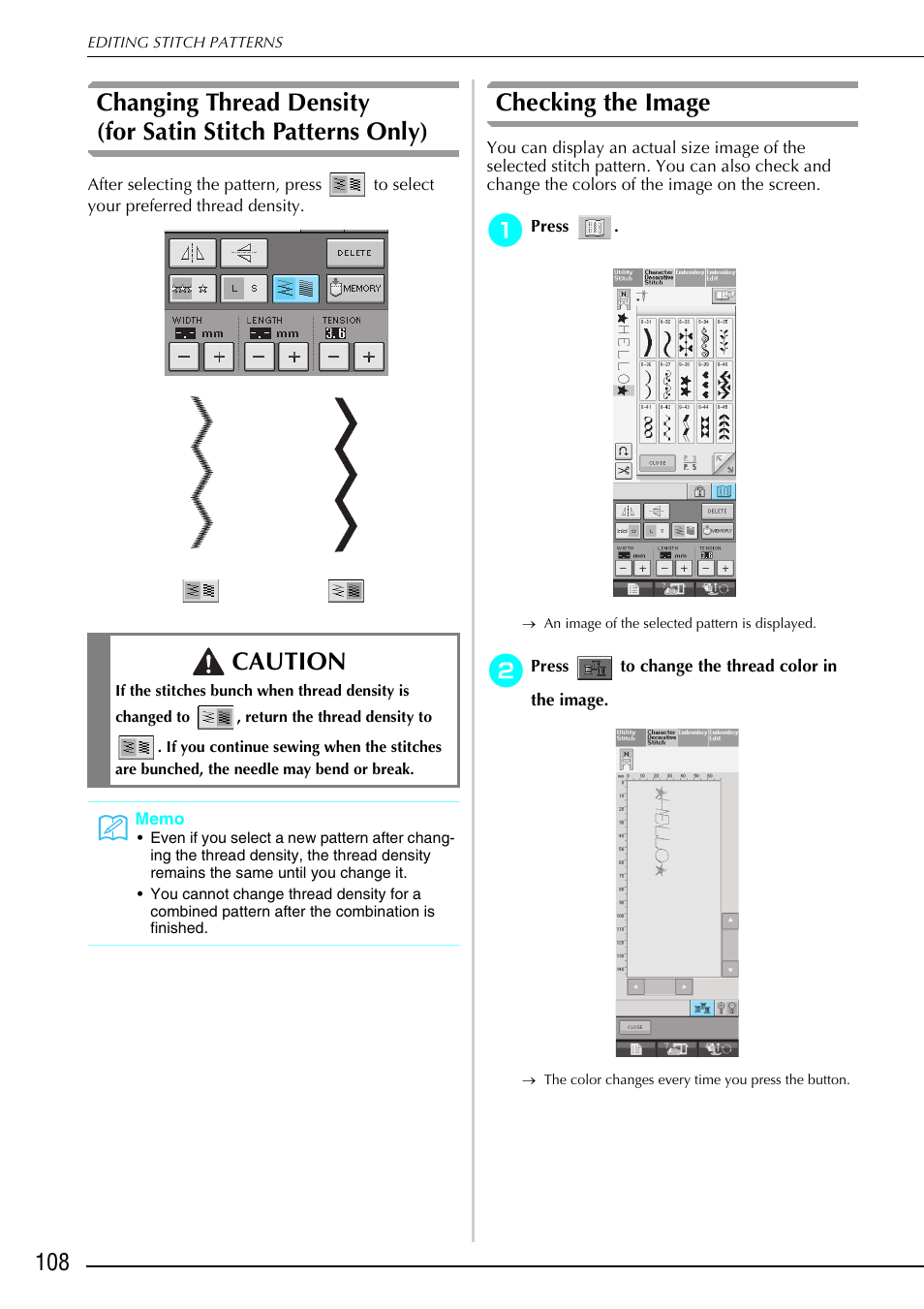 Checking the image, Caution | Brother 882-S90/S91 User Manual | Page 119 / 249
