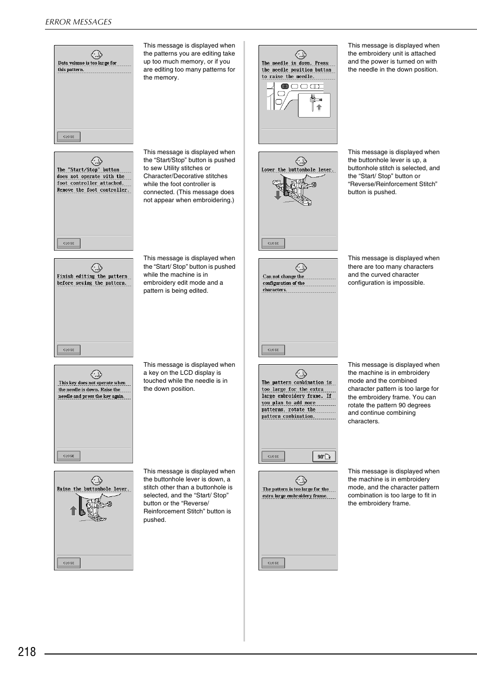 Brother 882-S90/S91 User Manual | Page 229 / 249