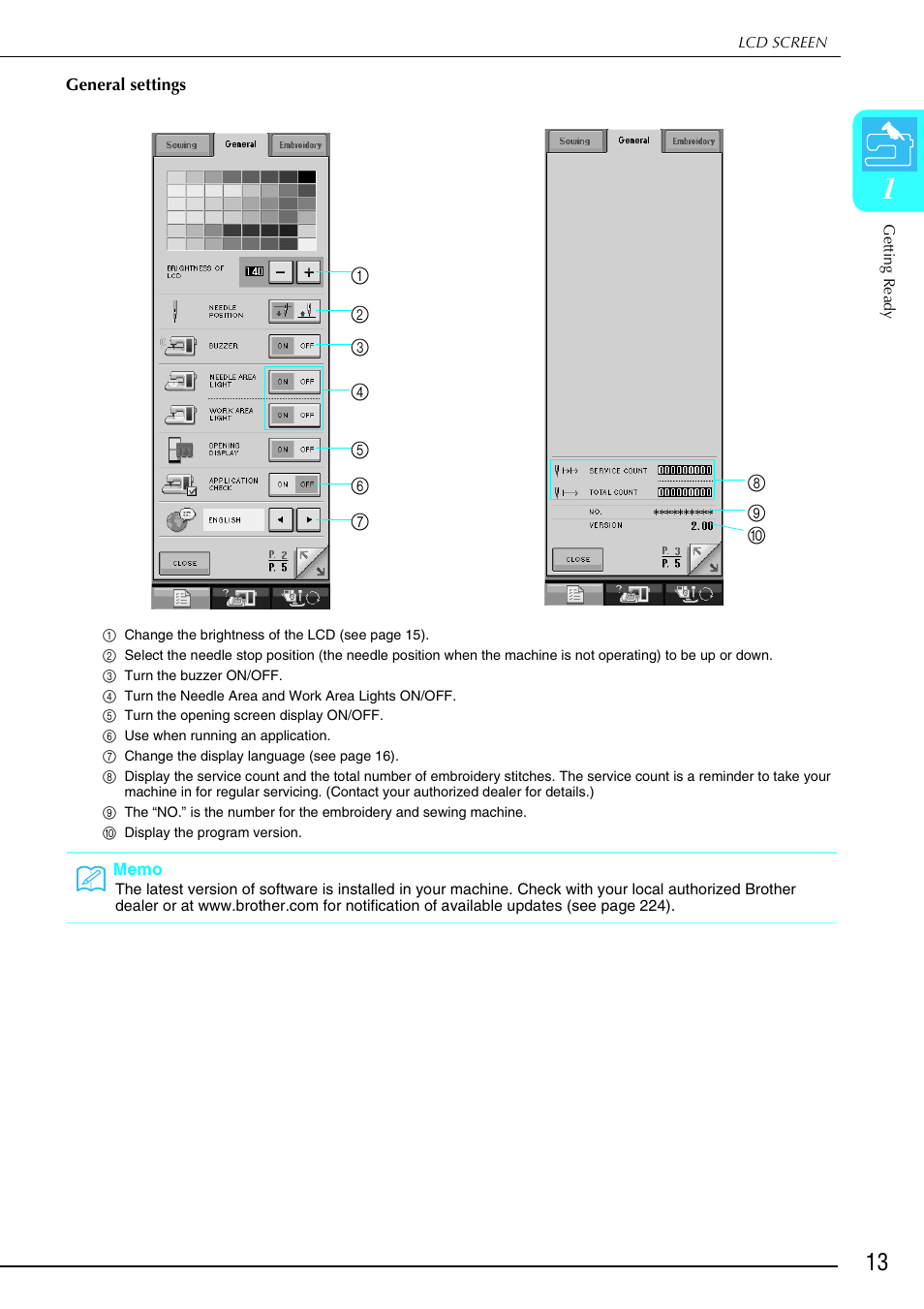 Brother 882-S90/S91 User Manual | Page 24 / 249
