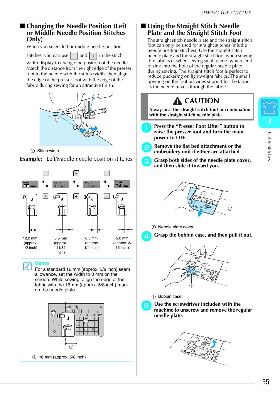 Caution | Brother 882-S90/S91 User Manual | Page 66 / 249