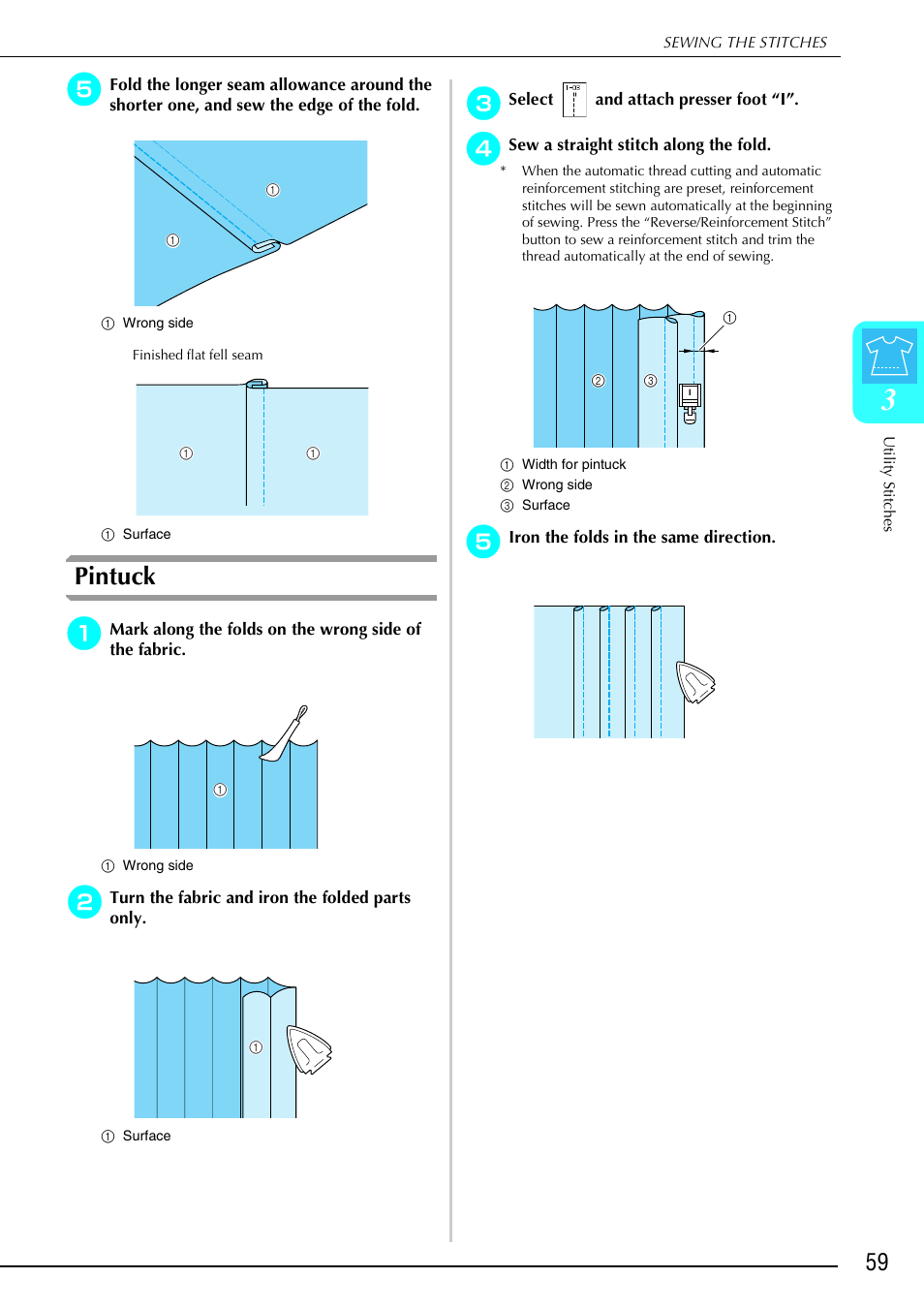Pintuck | Brother 882-S90/S91 User Manual | Page 70 / 249
