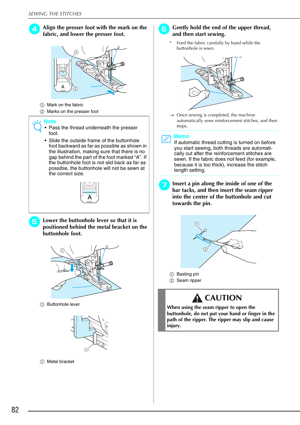 Caution | Brother 882-S90/S91 User Manual | Page 93 / 249