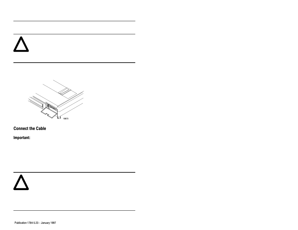 Connect the cable | Rockwell Automation 1784-PCM5/B CABLE Installation Instructions User Manual | Page 4 / 8