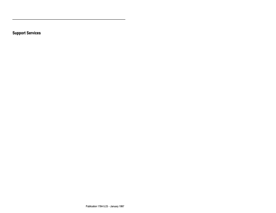 Support services | Rockwell Automation 1784-PCM5/B CABLE Installation Instructions User Manual | Page 7 / 8