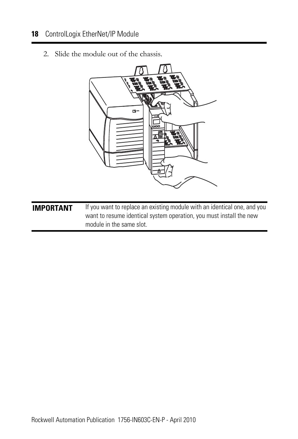 Rockwell Automation 1756-EN2T ControlLogix EtherNet/IP Module Installation Instructions User Manual | Page 18 / 28