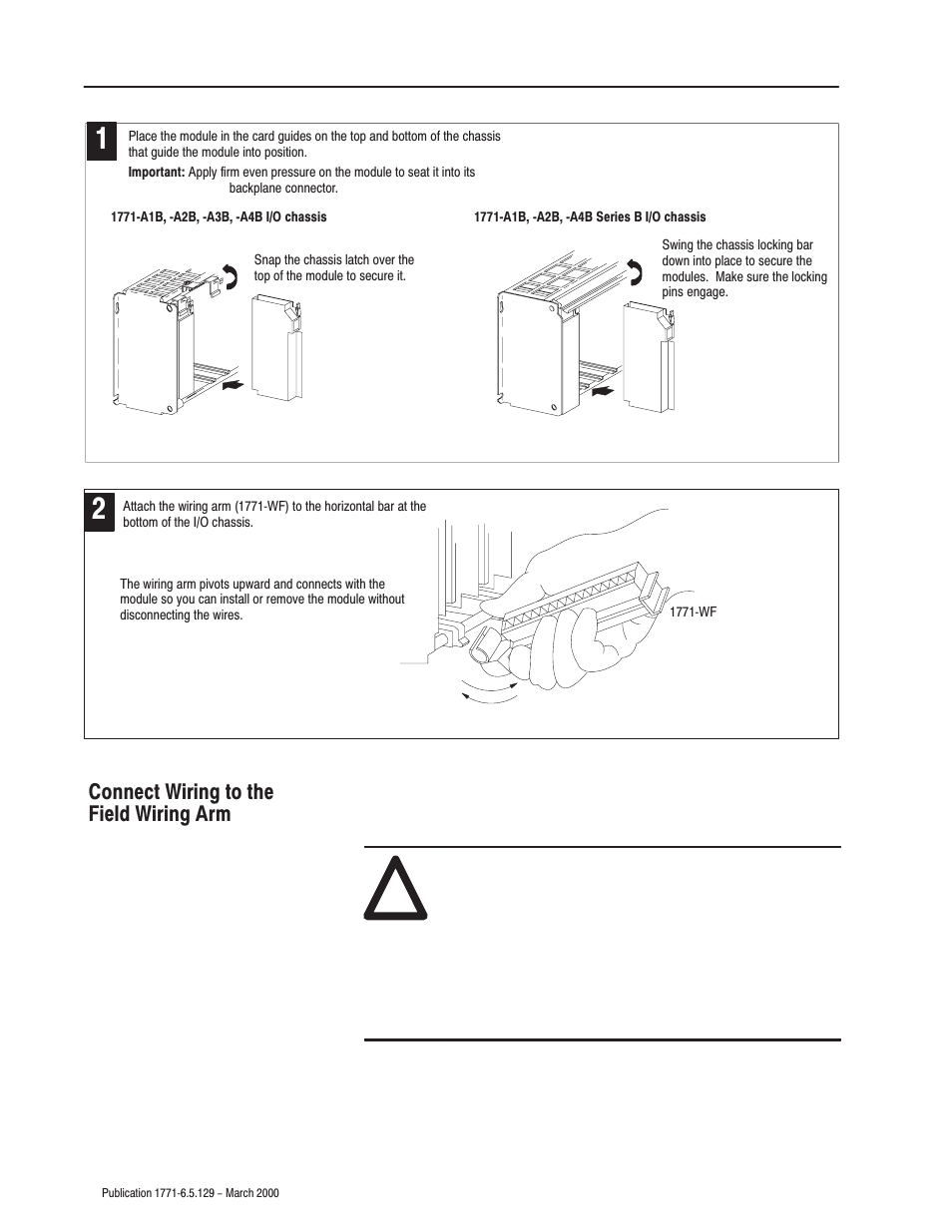Connect wiring to the field wiring arm | Rockwell Automation 1771-IR Series D RTD Input Module User Manual User Manual | Page 18 / 79