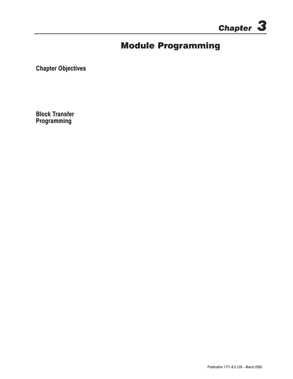 Module programming, Chapter | Rockwell Automation 1771-IR Series D RTD Input Module User Manual User Manual | Page 23 / 79