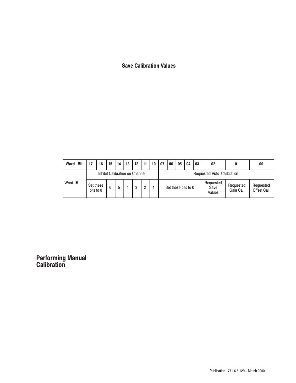 Performing manual calibration | Rockwell Automation 1771-IR Series D RTD Input Module User Manual User Manual | Page 43 / 79