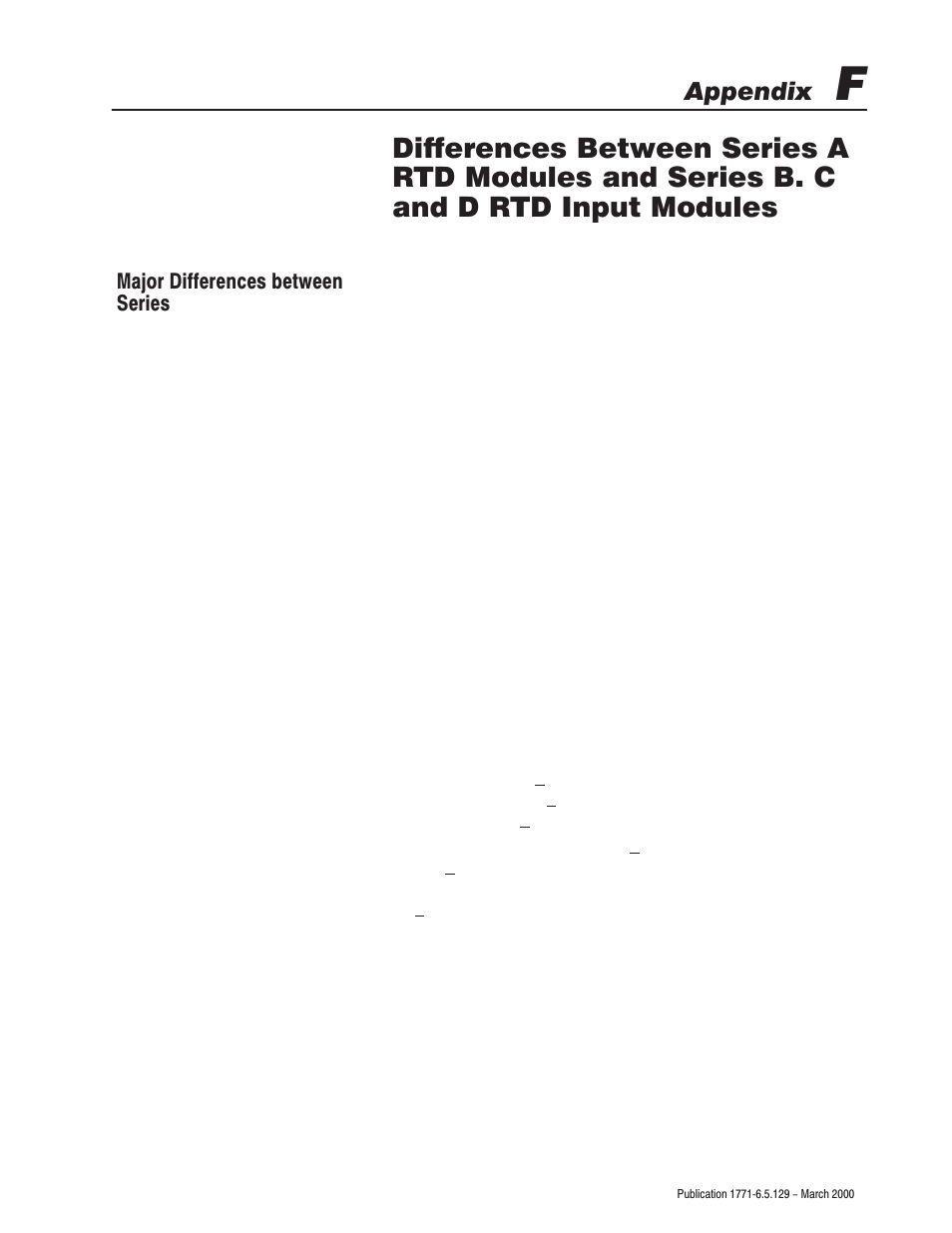 Appendix | Rockwell Automation 1771-IR Series D RTD Input Module User Manual User Manual | Page 69 / 79