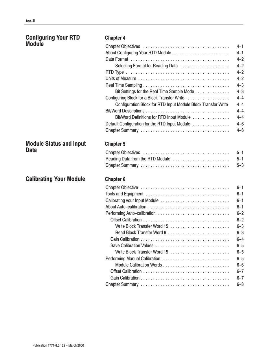 Rockwell Automation 1771-IR Series D RTD Input Module User Manual User Manual | Page 8 / 79