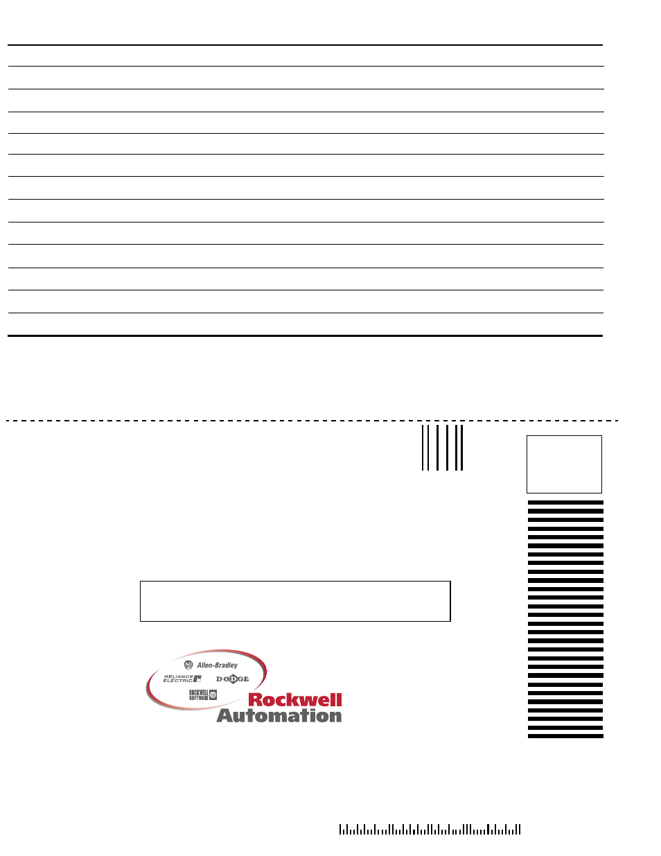 Business reply mail | Rockwell Automation 1757-SWKIT4000 ProcessLogix R400.0 Installation and Upgrade Guide User Manual | Page 290 / 293