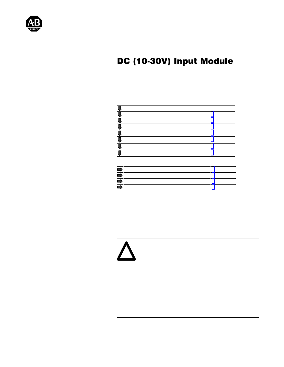 Rockwell Automation 1771-IBD INSTL INSTR DC (10-30V) INPUT User Manual | 8 pages