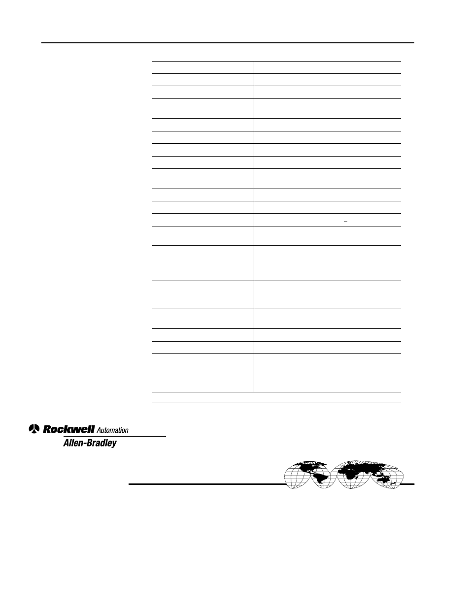 Specifications, Back cover, Worldwide representation | Rockwell Automation 1771-IBD INSTL INSTR DC (10-30V) INPUT User Manual | Page 8 / 8