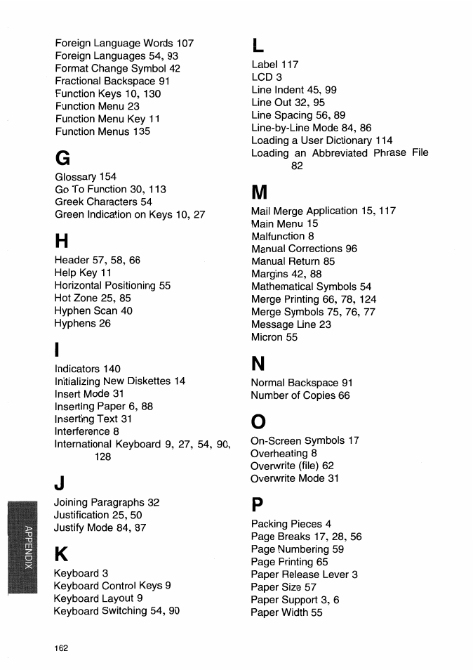 Brother WP-700D User Manual | Page 168 / 172