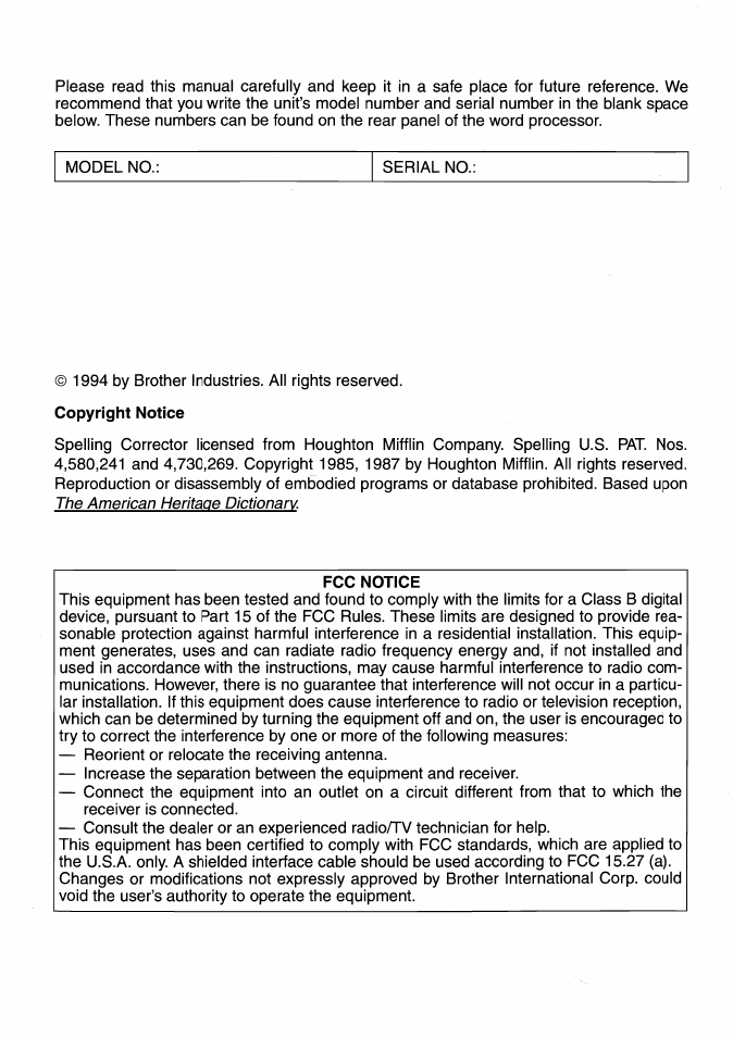 Brother WP-700D User Manual | Page 2 / 172