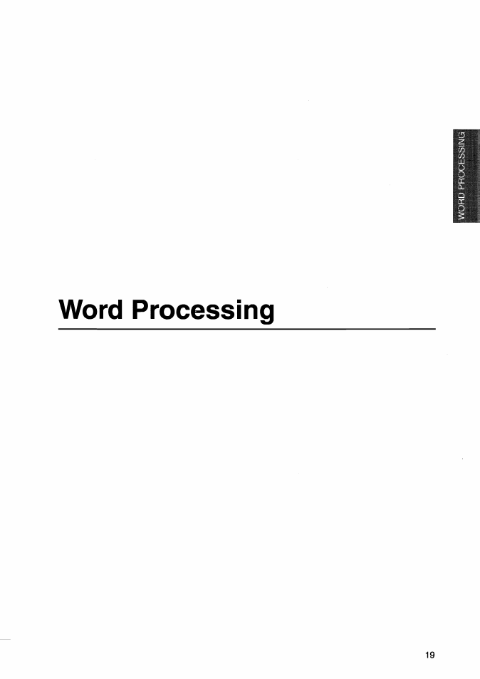 Word processing | Brother WP-700D User Manual | Page 27 / 172