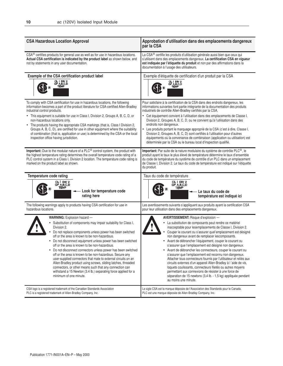 Rockwell Automation 1771-ID16GM Installation Instructions User Manual | Page 10 / 12
