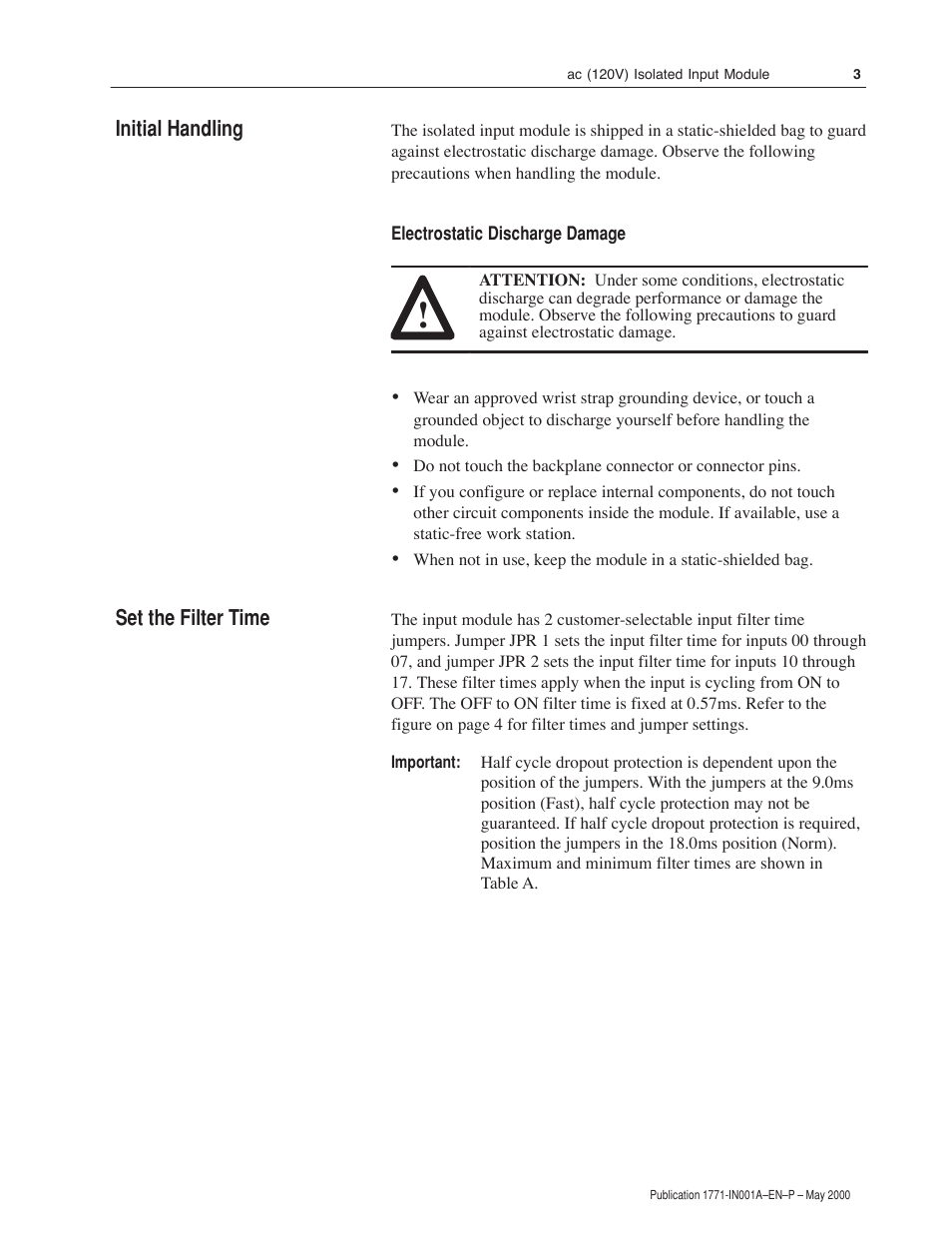 Rockwell Automation 1771-ID16GM Installation Instructions User Manual | Page 3 / 12