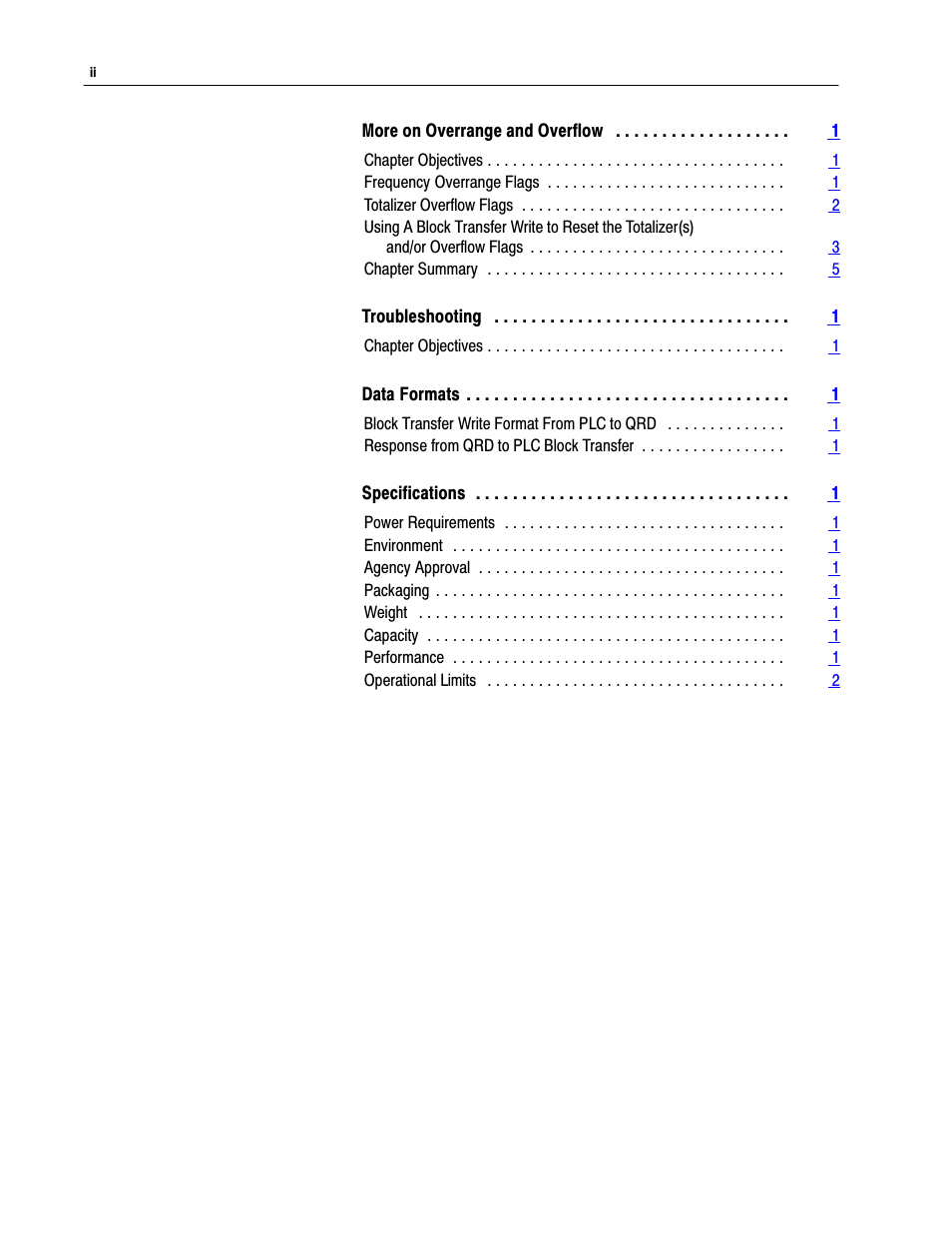 Rockwell Automation 1771-QRD PULS FLOWMTR User Manual | Page 4 / 44