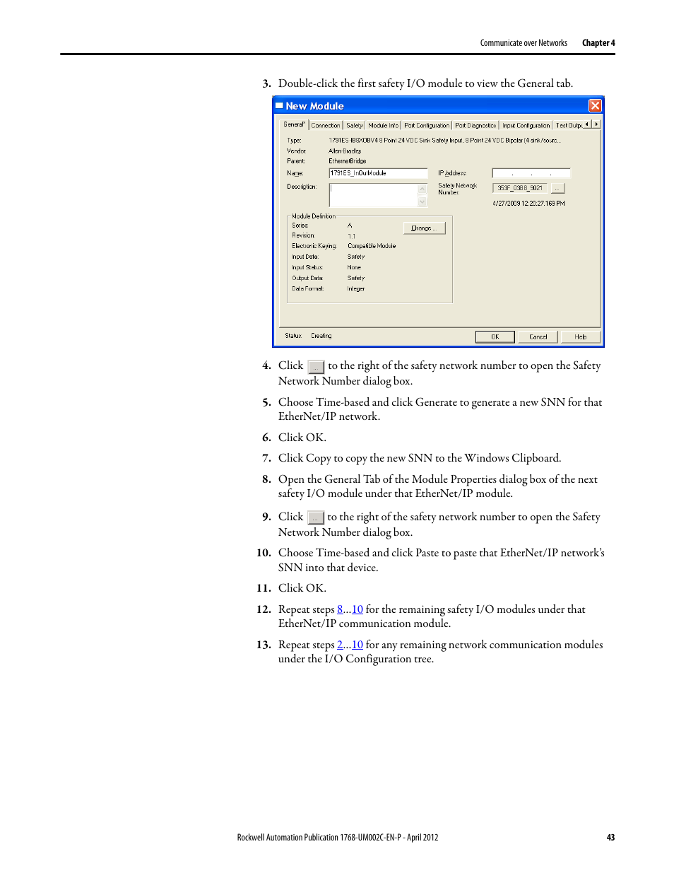 Rockwell Automation 1768-L45S Compact GuardLogix Controllers User Manual | Page 43 / 136