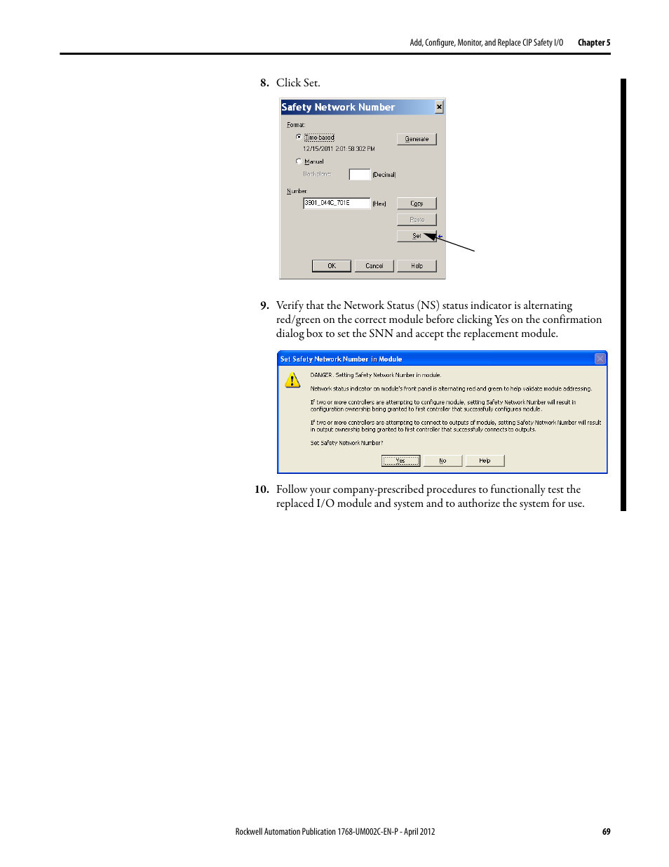 Rockwell Automation 1768-L45S Compact GuardLogix Controllers User Manual | Page 69 / 136