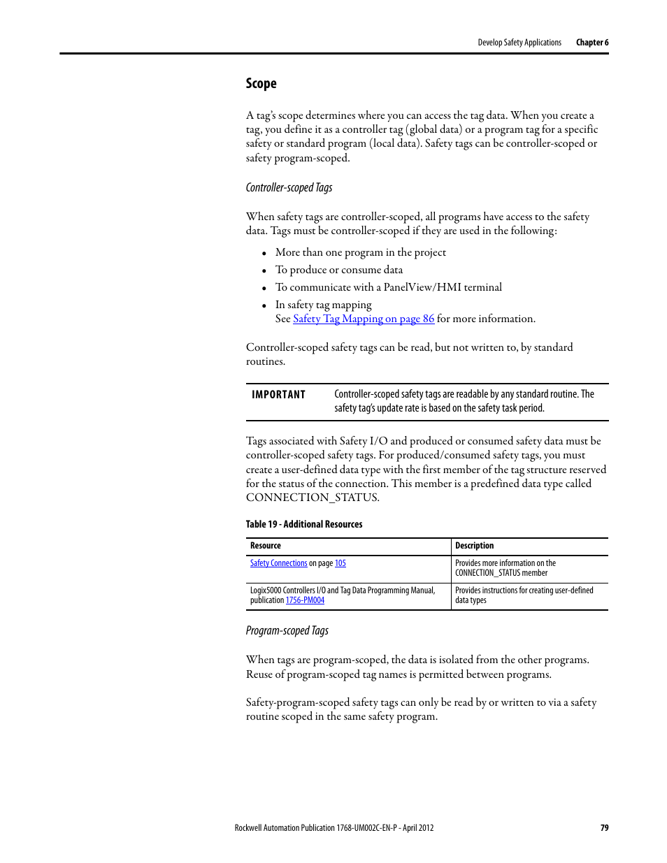 Scope | Rockwell Automation 1768-L45S Compact GuardLogix Controllers User Manual | Page 79 / 136