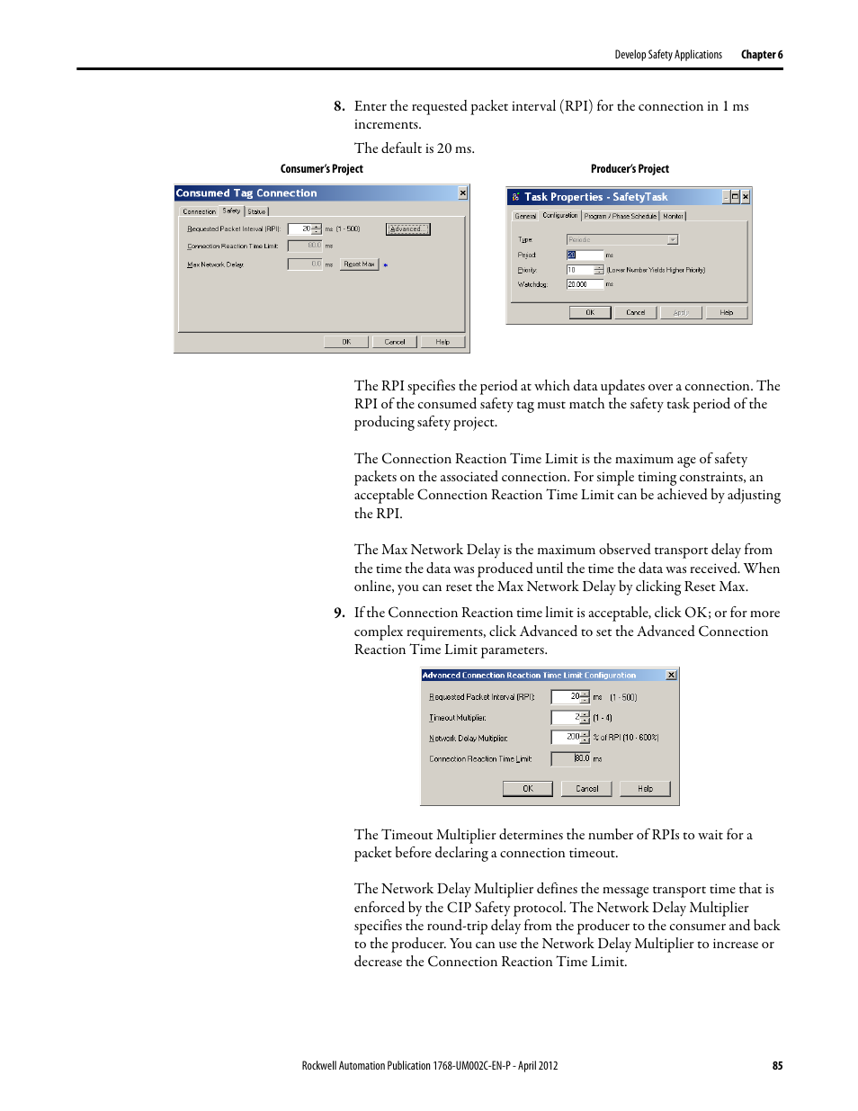 Rockwell Automation 1768-L45S Compact GuardLogix Controllers User Manual | Page 85 / 136