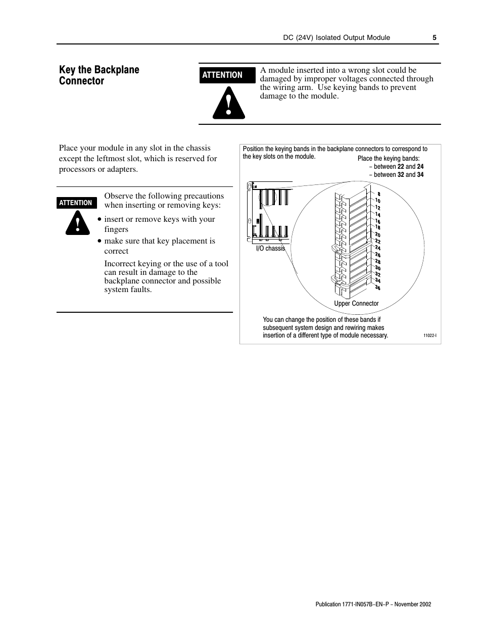 Rockwell Automation 1771-OQ16/C Isolated Output Module Installation Instr User Manual | Page 5 / 16
