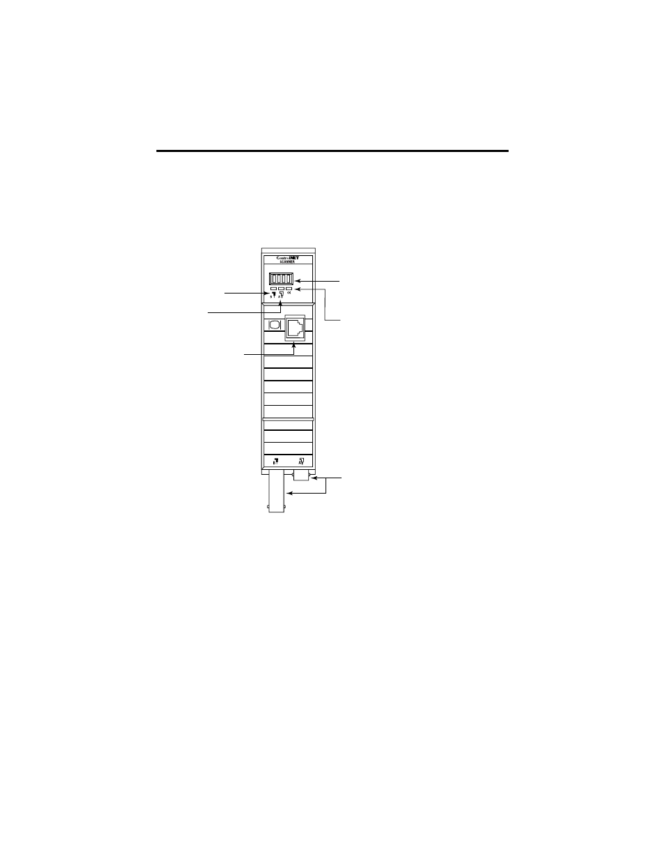 Identify scanner module features | Rockwell Automation 1747-SCNR SLC ControlNet Scanner Module Installation Instructions User Manual | Page 6 / 24