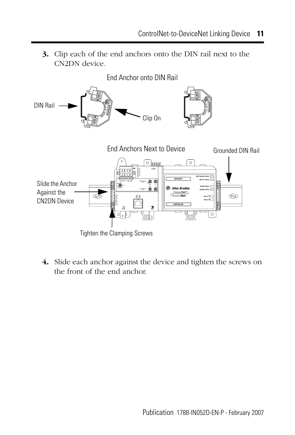 Rockwell Automation 1788-CN2DN ControlNet-to-DeviceNet Linking Device Installation Instructions User Manual | Page 11 / 52