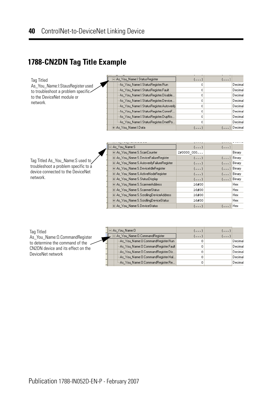 Rockwell Automation 1788-CN2DN ControlNet-to-DeviceNet Linking Device Installation Instructions User Manual | Page 40 / 52