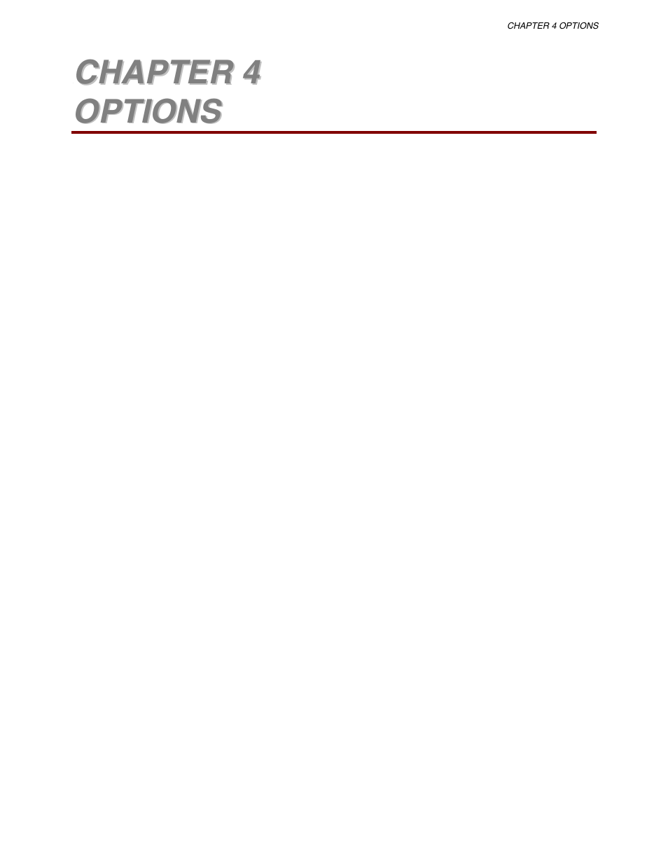 Chapter 4 options | Brother HL 1650 User Manual | Page 121 / 235