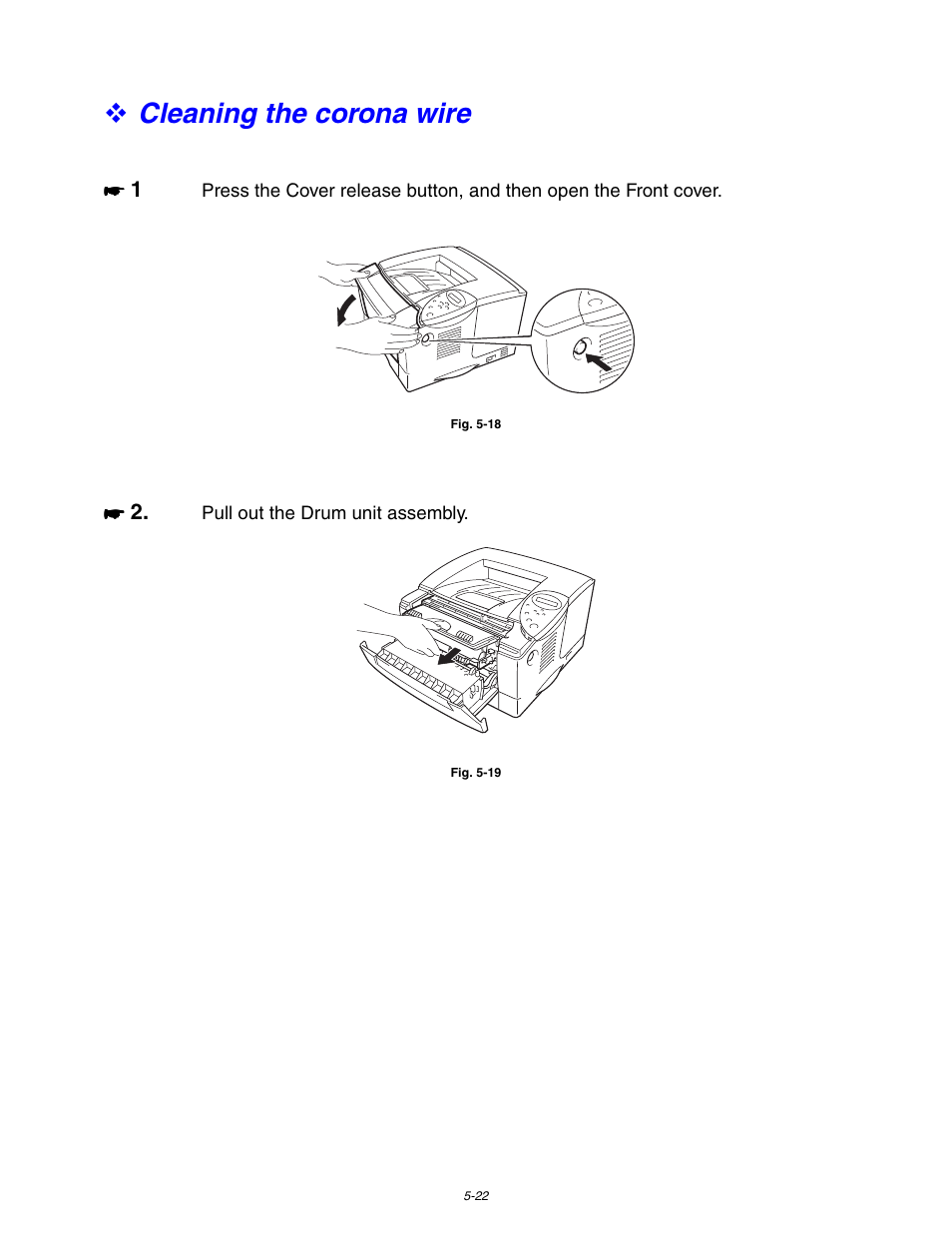 Cleaning the corona wire | Brother HL 1650 User Manual | Page 162 / 235