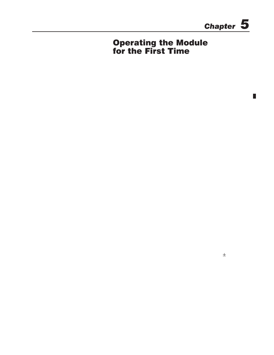 5 - operating the module for the first time, Chapter objectives, Power up the system | Operating the module for the first time, Chapter | Rockwell Automation 1746-QV,D17466.18 OPEN-LOOP VELOCITY CONTL User Manual | Page 21 / 35