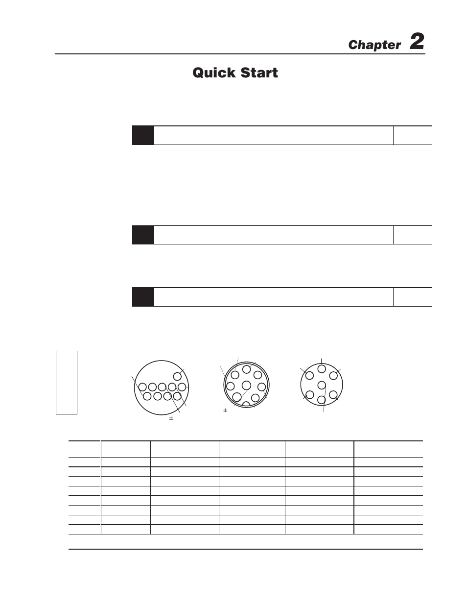 2 - quick start, Procedure, Quick start | Chapter | Rockwell Automation 1746-QV,D17466.18 OPEN-LOOP VELOCITY CONTL User Manual | Page 9 / 35