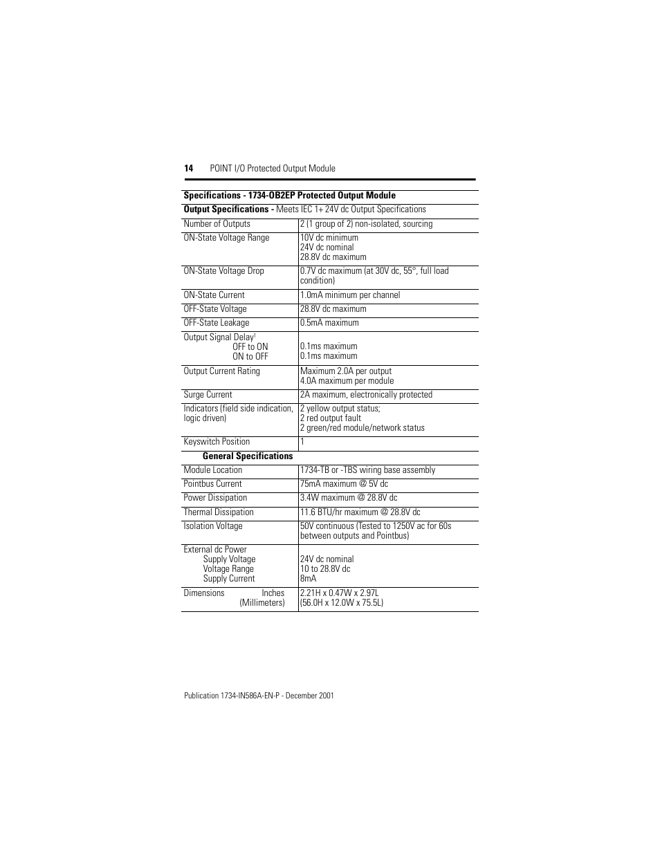Rockwell Automation 1734-OB2EP Point I/O Protected Output Module Installation Instructions User Manual | Page 14 / 16