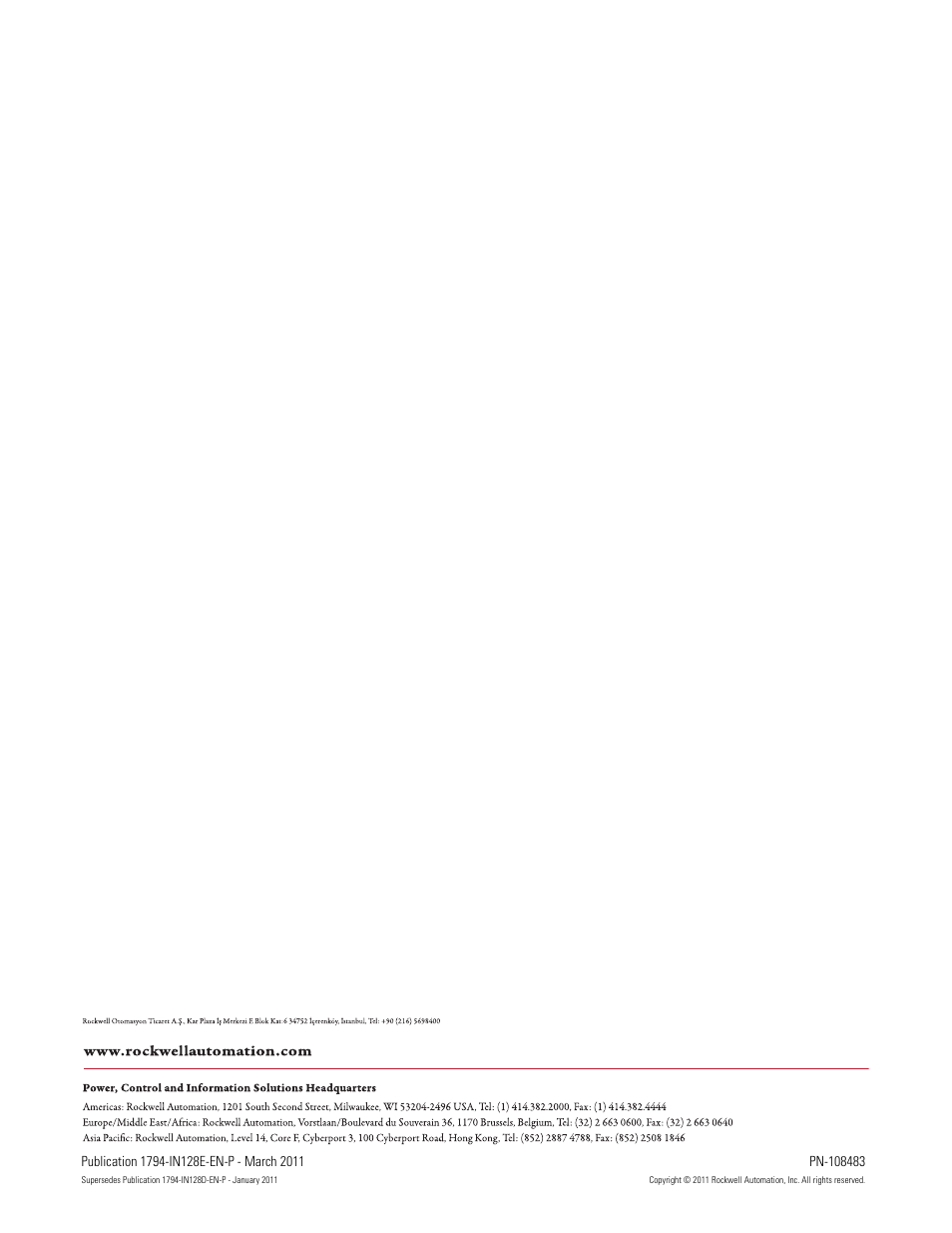 Rockwell Automation 1794-ACN15_ACN15K_ACNR15_ACNR15XT, Series D FLEX I/O ControlNet Adapter Modules User Manual | Page 6 / 6