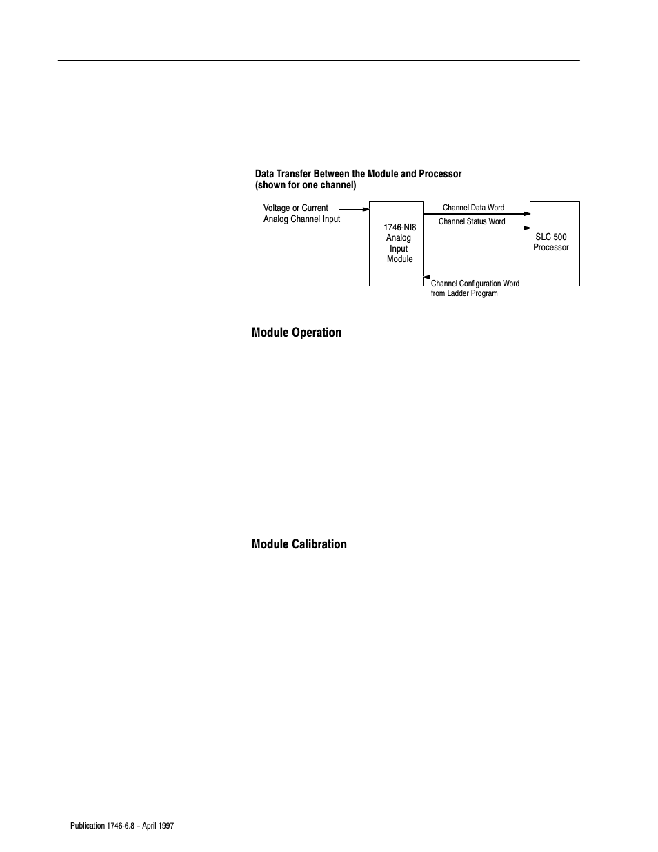 Module operation, Module calibration | Rockwell Automation 1746-NI8 SLC 500 Analog Input Modules User Manual User Manual | Page 14 / 91