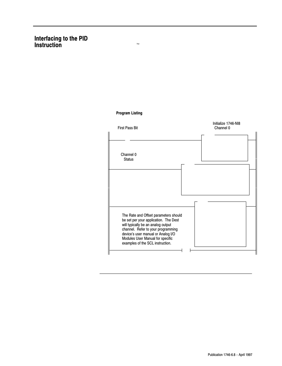Interfacing to the pid instruction | Rockwell Automation 1746-NI8 SLC 500 Analog Input Modules User Manual User Manual | Page 58 / 91