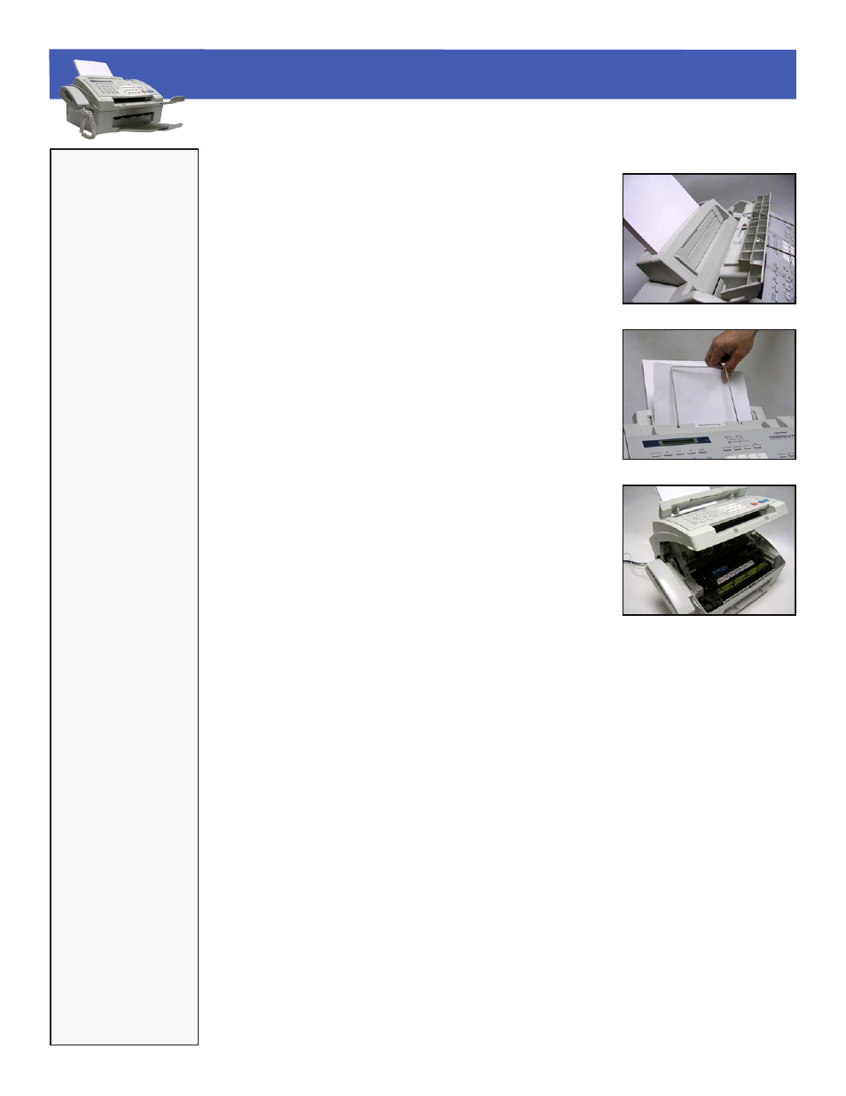 Brother intellifax 2750, Troubleshooting > sheet feeder jam | Brother 2750 User Manual | Page 17 / 20