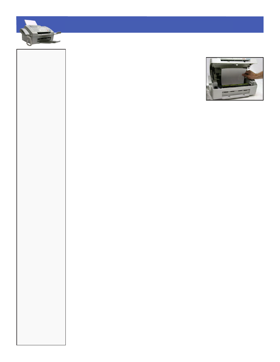 Brother intellifax 2750, Troubleshooting > paper jam near fuser unit | Brother 2750 User Manual | Page 19 / 20