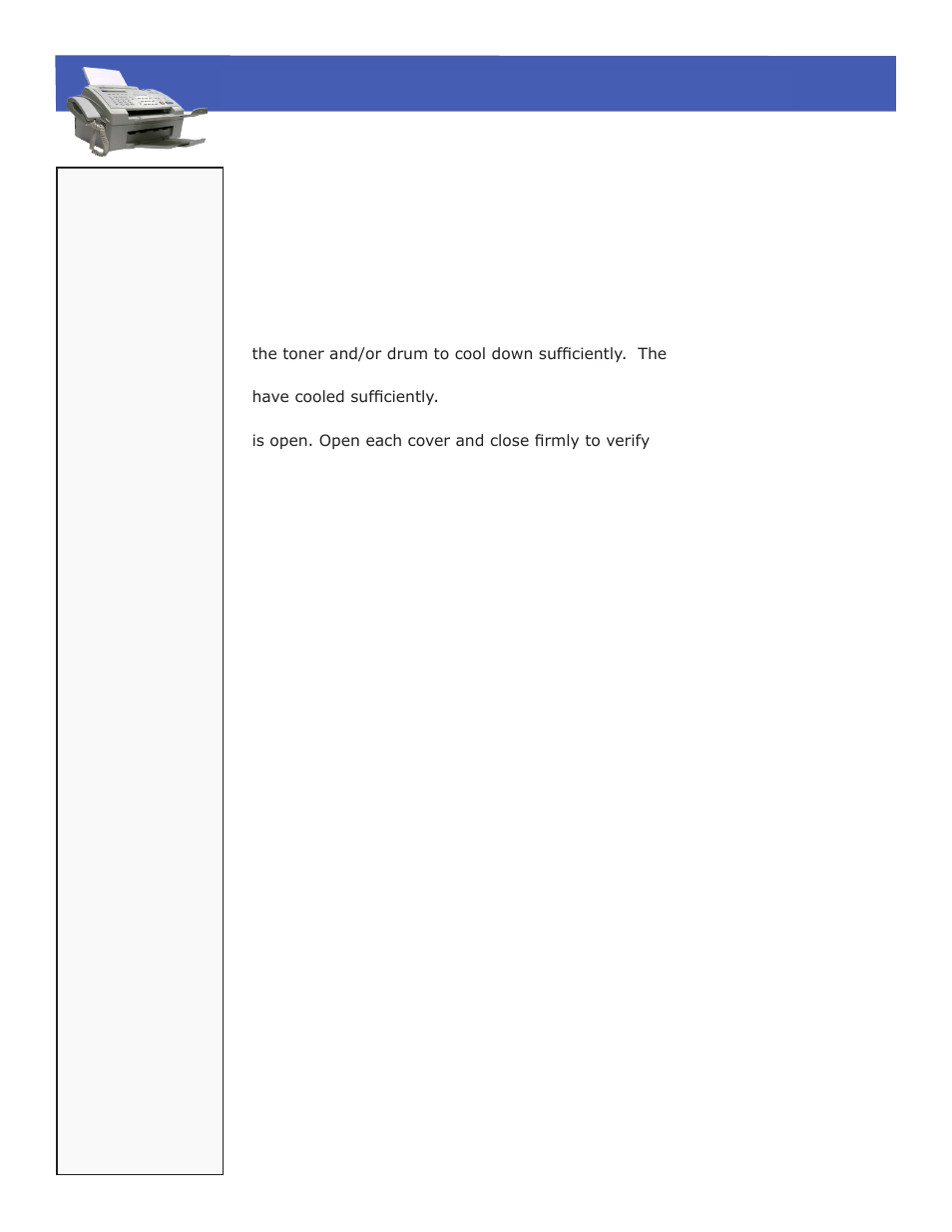 Brother intellifax 2750, Troubleshooting > common error codes | Brother 2750 User Manual | Page 20 / 20