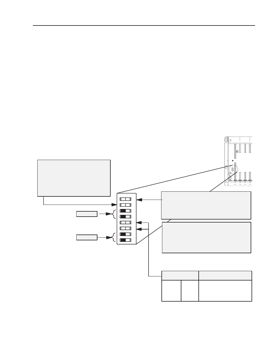 Setting the i/o chassis switches, Backplane switch assembly | Rockwell Automation 1771-ACNR15 CONTROLNET ADAPTER MODUL User Manual | Page 19 / 54