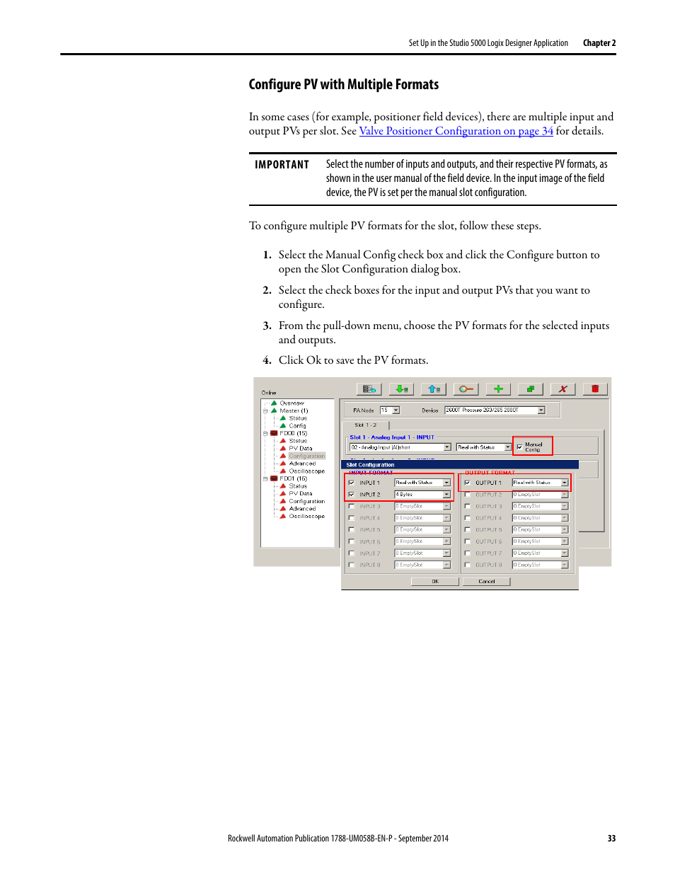 Configure pv with multiple formats | Rockwell Automation 1788-EN2PAR EtherNet/IP and ControlNet to PROFIBUS PA Linking Device User Manual User Manual | Page 33 / 76