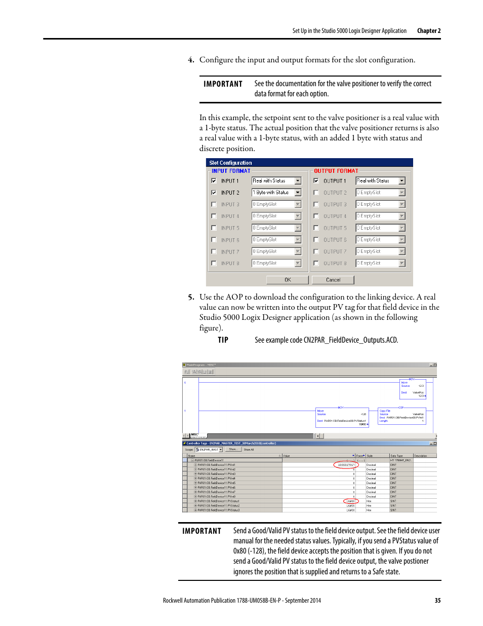 Rockwell Automation 1788-EN2PAR EtherNet/IP and ControlNet to PROFIBUS PA Linking Device User Manual User Manual | Page 35 / 76