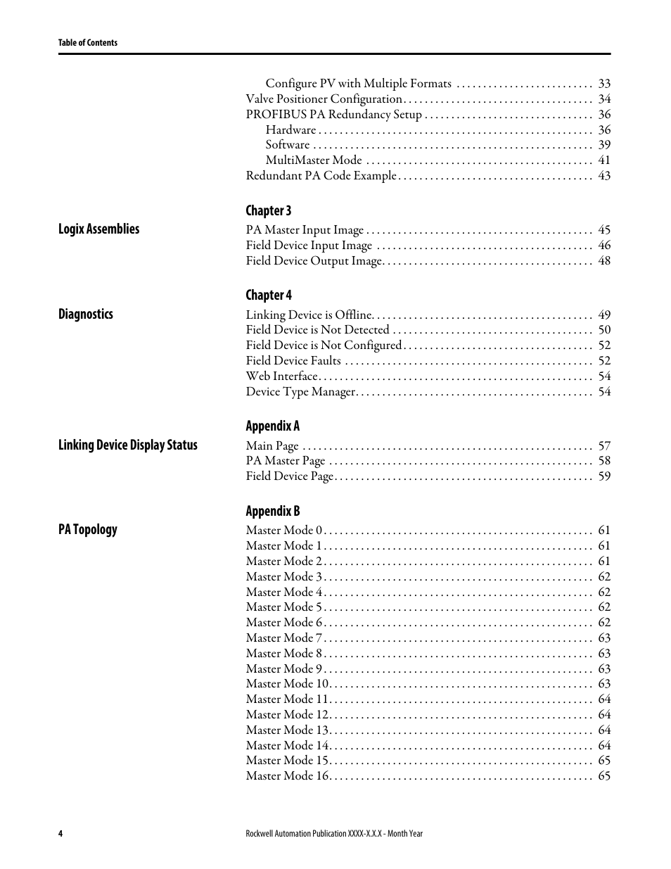 Rockwell Automation 1788-EN2PAR EtherNet/IP and ControlNet to PROFIBUS PA Linking Device User Manual User Manual | Page 4 / 76