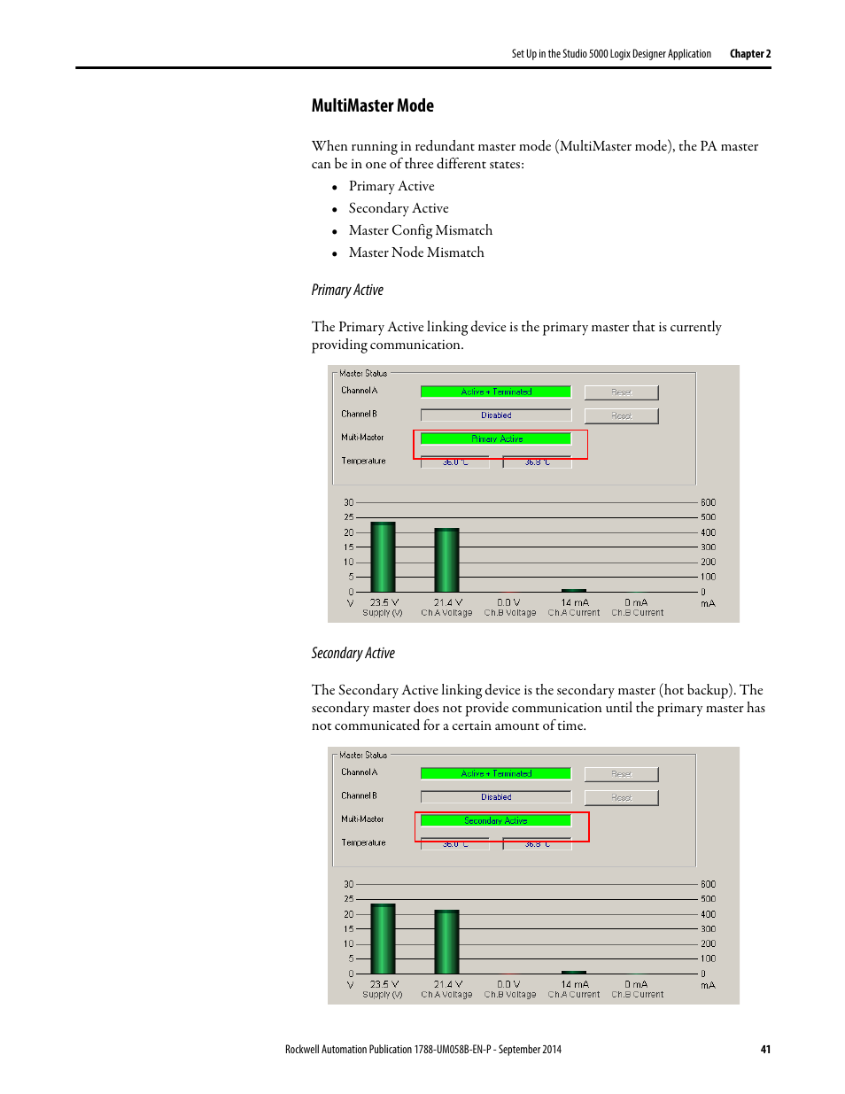 Multimaster mode | Rockwell Automation 1788-EN2PAR EtherNet/IP and ControlNet to PROFIBUS PA Linking Device User Manual User Manual | Page 41 / 76